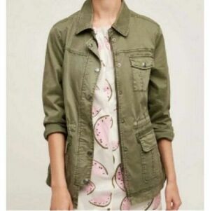 Marrakech Geneva Green Utility Army Jacket Size Medium